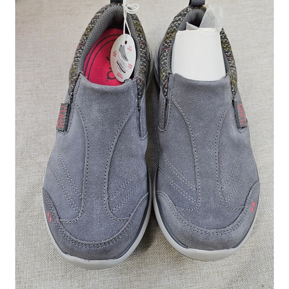 Ryka Terrain Slip On Shoes Gray Suede Comfort Surround System Women's Size 5M